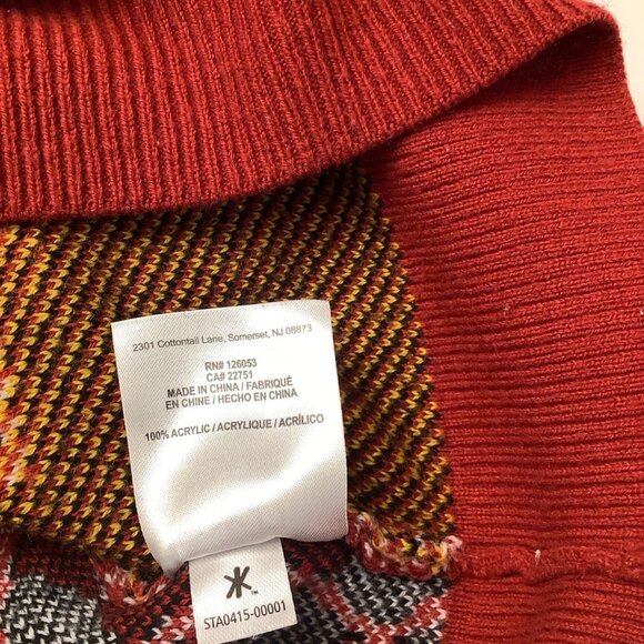 Arizona Cardinals NFL Team Apparel Christmas Sweater 100% Acrylic Size 2XL - Picture 7 of 8